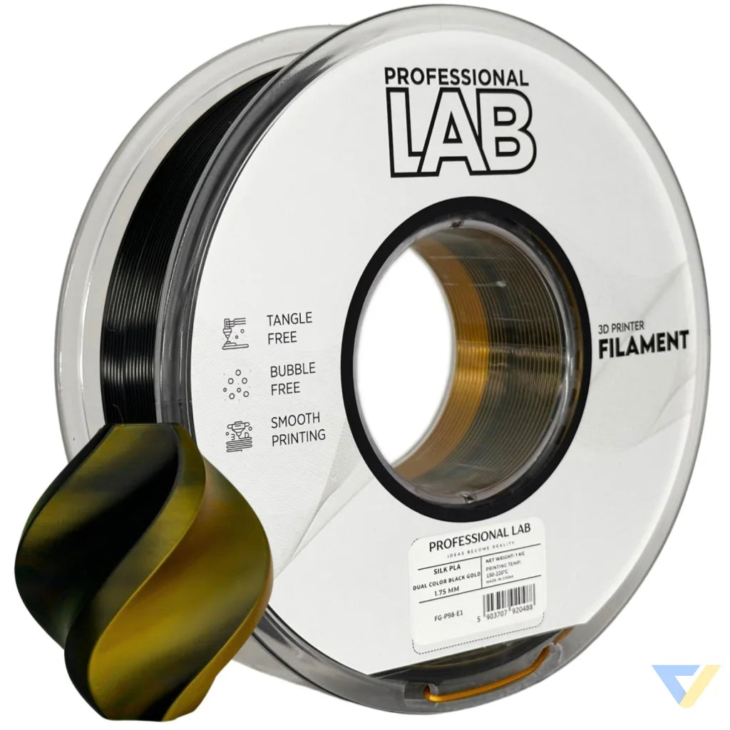 Silk PLA provides a smooth, glossy, silk-like finish. It's aesthetically appealing and perfect for decorative models or display prints.