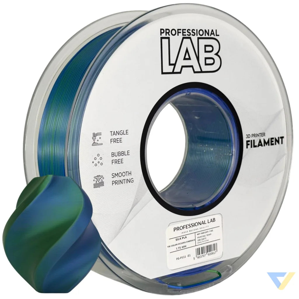 Silk PLA provides a smooth, glossy, silk-like finish. It's aesthetically appealing and perfect for decorative models or display prints.
