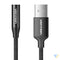 Single port USB external sound card Vention Gome 1m (black) External sound cards