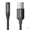 Single port USB external sound card Vention Gome 1m (black) External sound cards