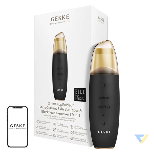 Skin Scrubber & Blackhead Remover 9in1 Geske with APP (gray) Cavitation peeling
