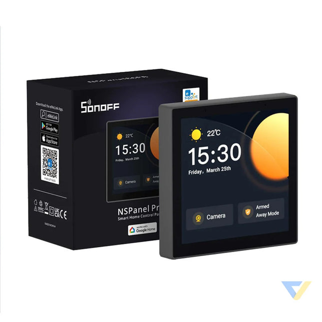 Smart Control Panel WiFi/Bluetooth/ZigBee Matter Sonoff NSPanel Pro (black) Control panels
