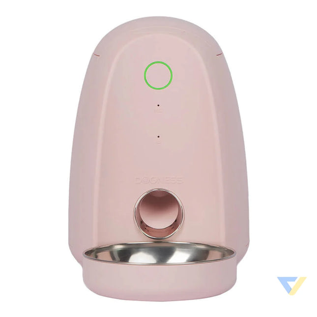Smart food dispenser with plastic bowl WIFI mini Dogness (pink)) Bowls
