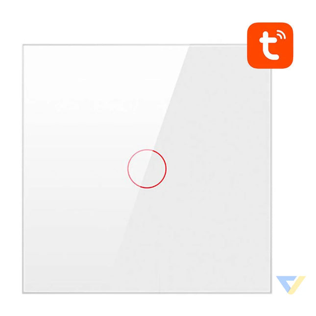 Smart Light Switch ZigBee Avatto LZTS02 EU W1 1 Way No Neutral TUYA (white) Switches