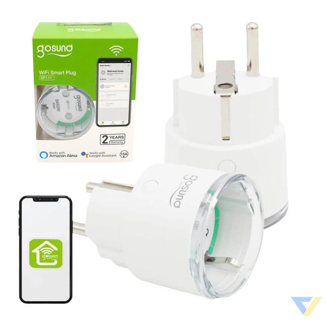 Smart plug WiFi Gosund SP111 3680W 16A Tuya 2 pack Power plugs