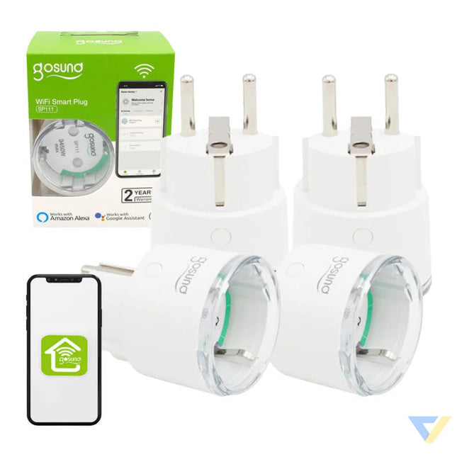 Smart plug WiFi Gosund SP111 3680W 16A Tuya 4 pack Power plugs