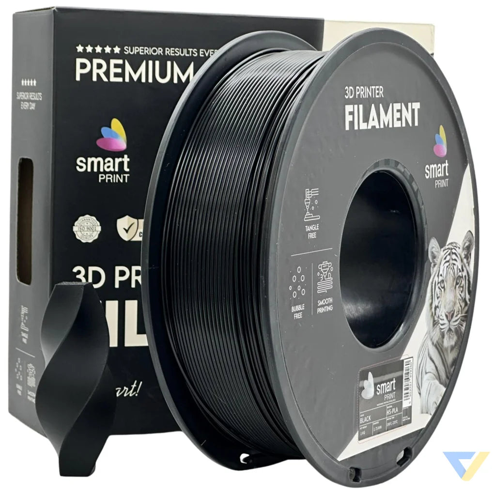 Smart Print HS-PLA is tuned for high-speed printing without sacrificing quality. Special inhibitors boost strength and color. Perfect for fast prototyping and cutting print times.