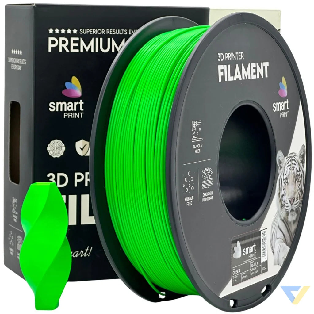 Smart Print HS-PLA is tuned for high-speed printing without sacrificing quality. Special inhibitors boost strength and color. Perfect for fast prototyping and cutting print times.