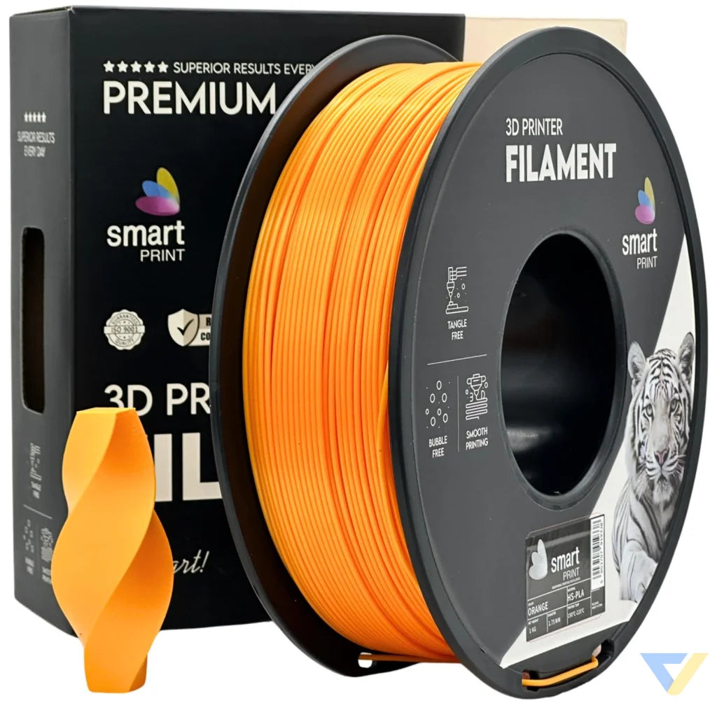 Smart Print HS-PLA is tuned for high-speed printing without sacrificing quality. Special inhibitors boost strength and color. Perfect for fast prototyping and cutting print times.