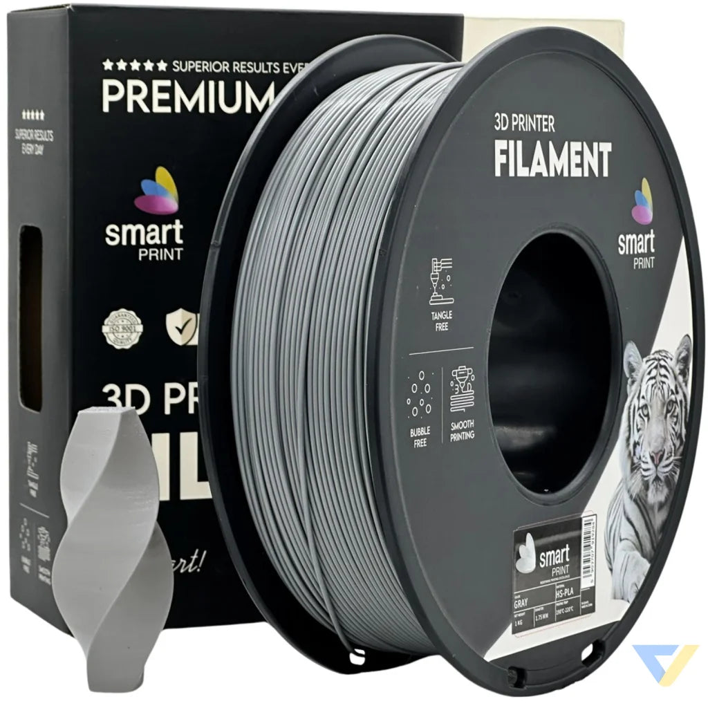 Smart Print HS-PLA is tuned for high-speed printing without sacrificing quality. Special inhibitors boost strength and color. Perfect for fast prototyping and cutting print times.