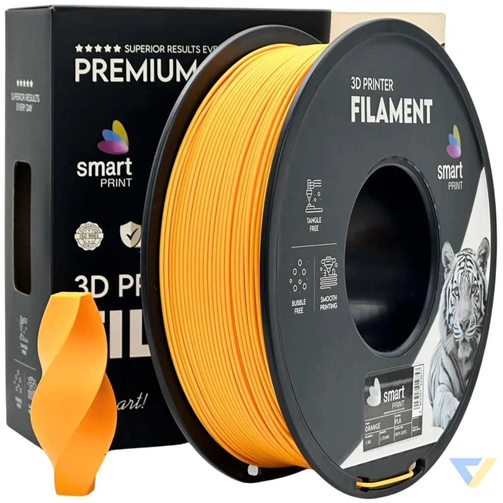 Smart Print PLA is easy to use, great for beginners. It prints smoothly with strong layer adhesion and minimal warping. Special inhibitors boost durability and color, making it ideal for everyday prints.