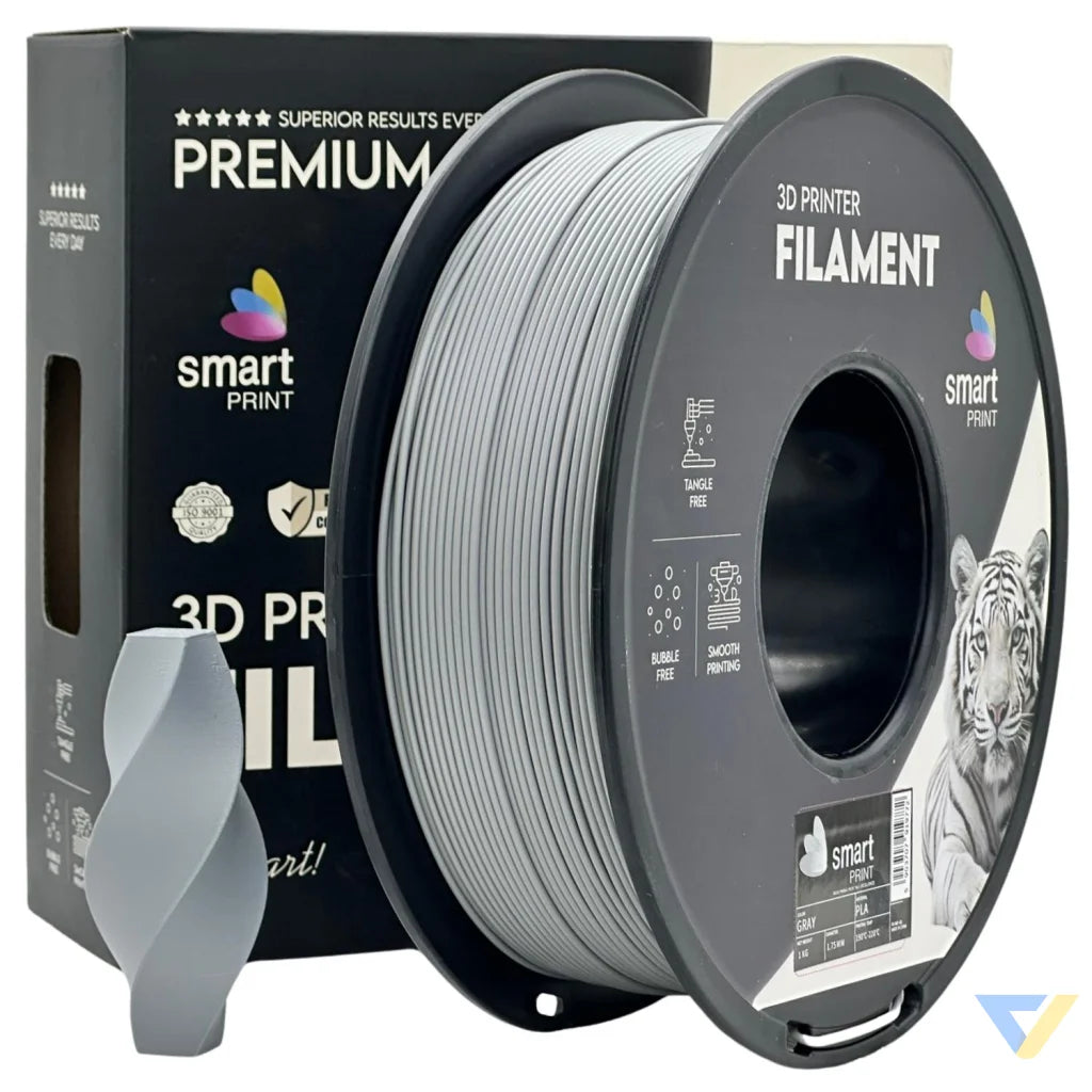 Smart Print PLA is easy to use, great for beginners. It prints smoothly with strong layer adhesion and minimal warping. Special inhibitors boost durability and color, making it ideal for everyday prints.