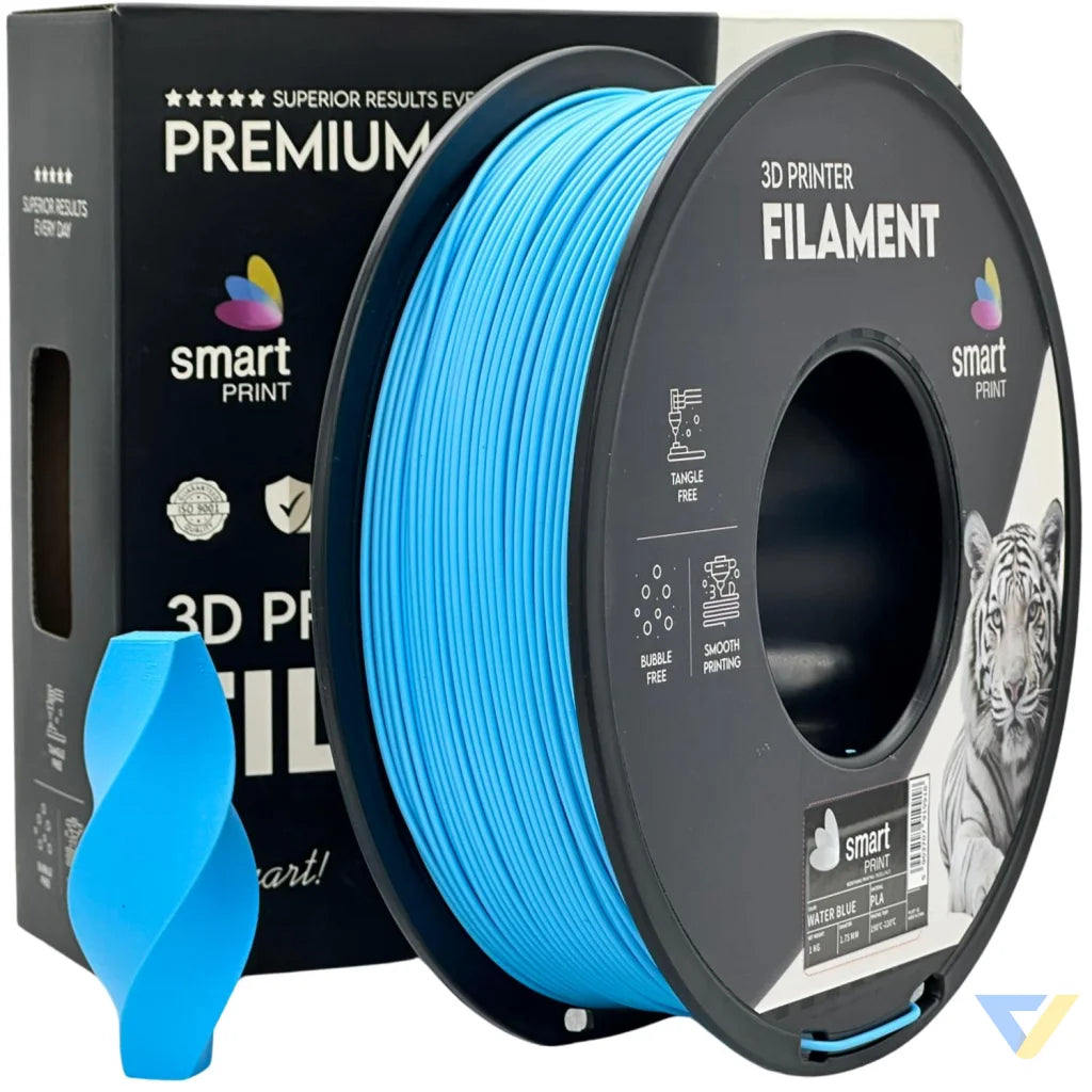 Smart Print PLA is easy to use, great for beginners. It prints smoothly with strong layer adhesion and minimal warping. Special inhibitors boost durability and color, making it ideal for everyday prints.