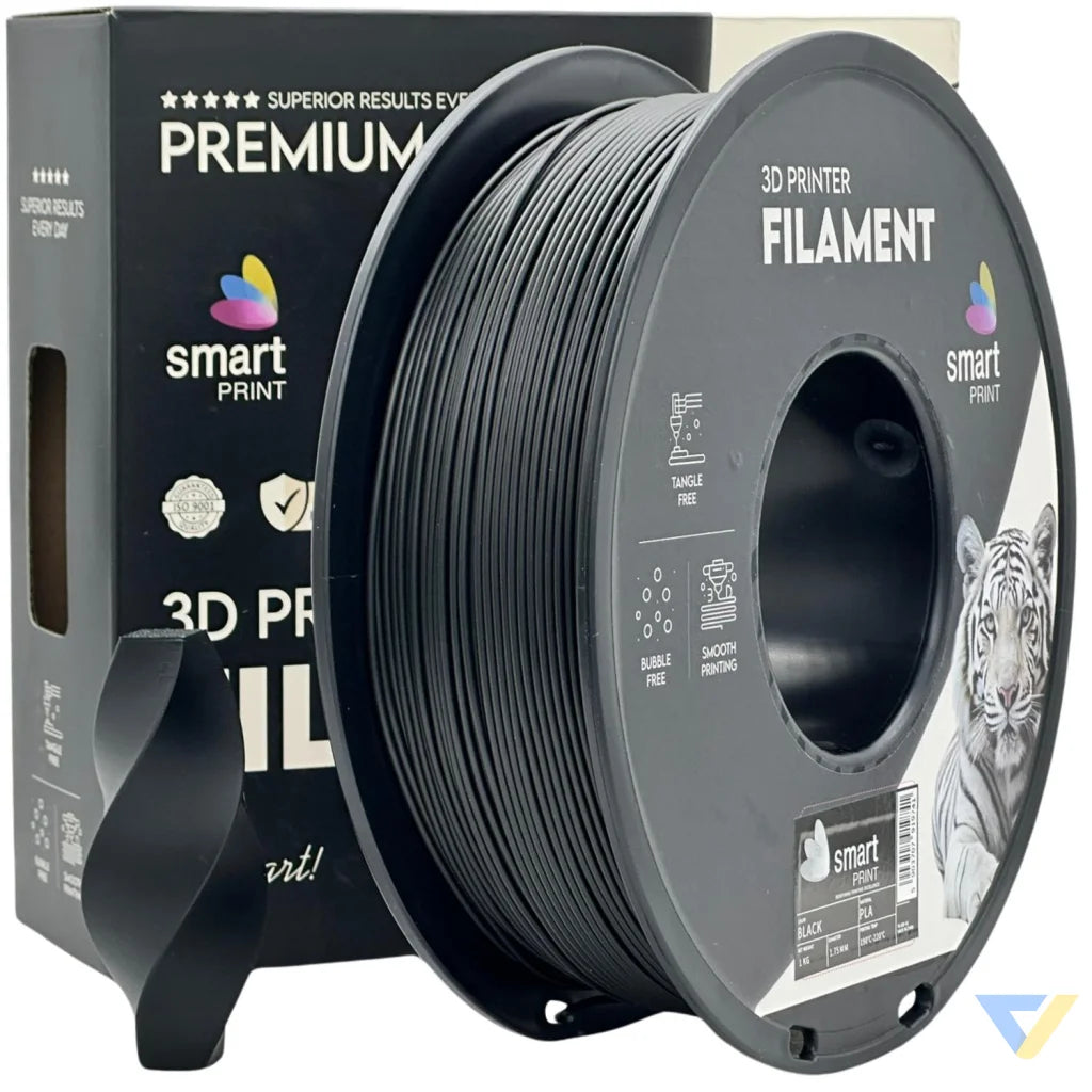 Smart Print PLA is easy to use, great for beginners. It prints smoothly with strong layer adhesion and minimal warping. Special inhibitors boost durability and color, making it ideal for everyday prints.
