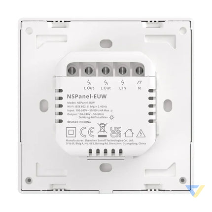 Smart Scene Wall Switch WiFi Sonoff NSPanel (white) Control panels