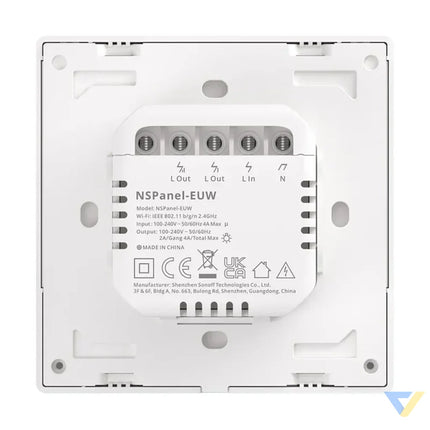 Smart Scene Wall Switch WiFi Sonoff NSPanel (white) Control panels