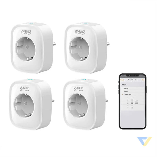 Smart socket WiFi Gosund SP1 (4 pack) Tuya Power plugs