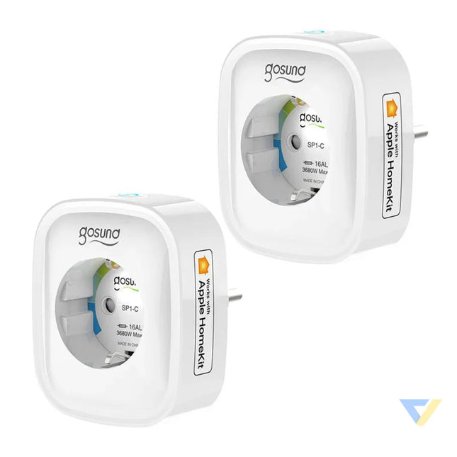 Smart socket WiFi Gosund SP1 H (2 pack)(HomeKit) 16A Power plugs