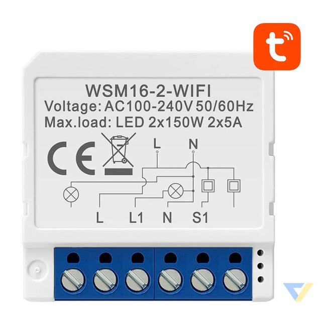Smart Switch Module WiFi Avatto WSM16 W2 TUYA Smart controllers