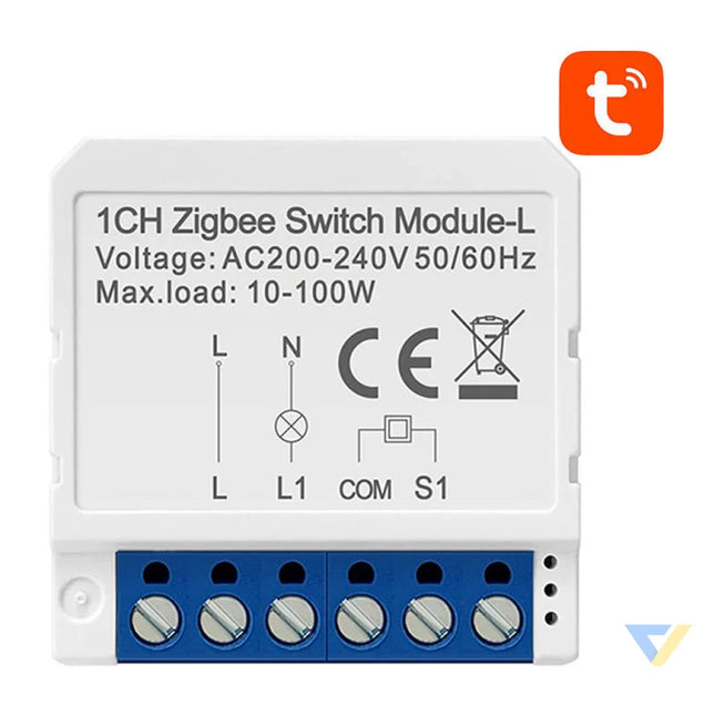 Smart Switch Module ZigBee Avatto LZWSM16 W1 No Neutral TUYA Smart controllers