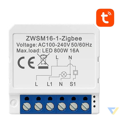 Smart Switch Module ZigBee Avatto ZWSM16 W1 TUYA Smart controllers