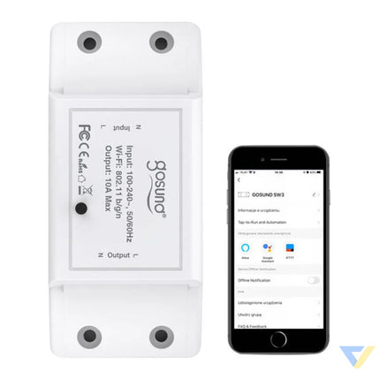 Smart Switch WiFi Gosund SW3 Tuya Smart controllers