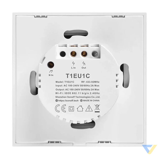 Smart Switch WiFi + RF 433 Sonoff T1 EU TX (1 channel) Switches