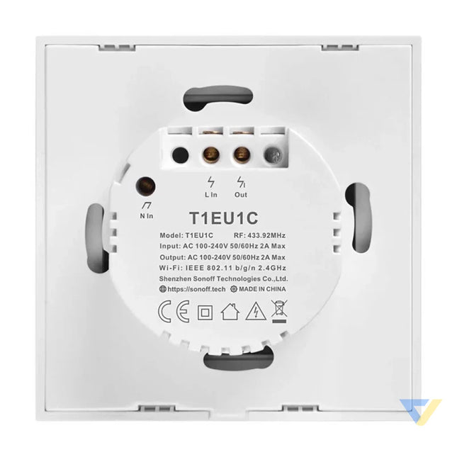 Smart Switch WiFi + RF 433 Sonoff T1 EU TX (1 channel) Switches