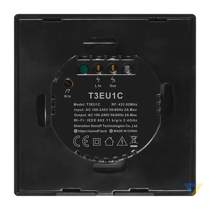 Smart Switch WiFi + RF 433 Sonoff T3 EU TX (1 channel) Switches