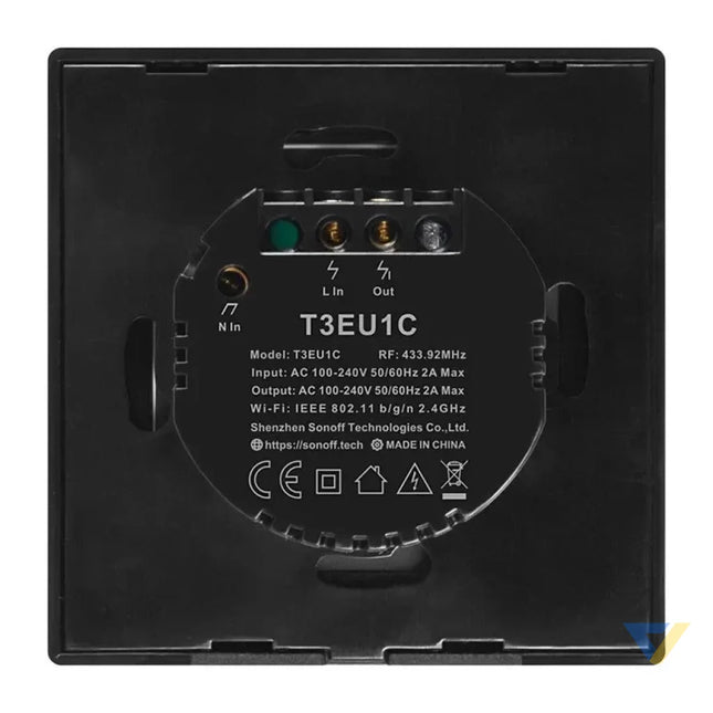 Smart Switch WiFi + RF 433 Sonoff T3 EU TX (1 channel) Switches
