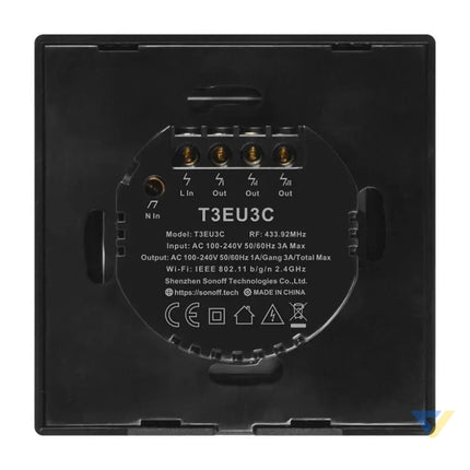 Smart Switch WiFi + RF 433 Sonoff T3 EU TX (3 channels) Switches