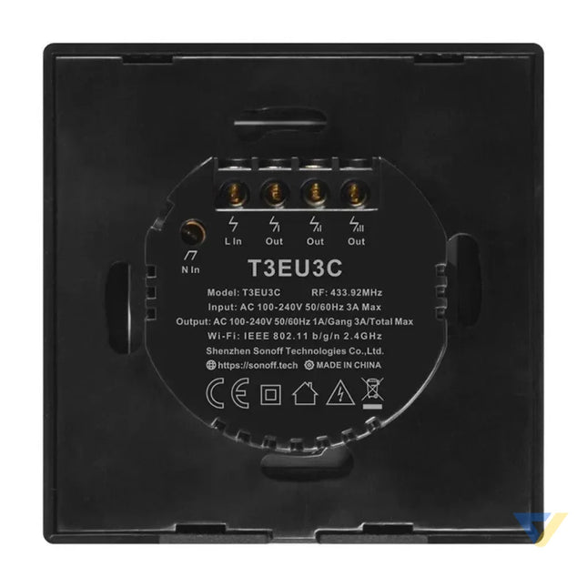 Smart Switch WiFi + RF 433 Sonoff T3 EU TX (3 channels) Switches