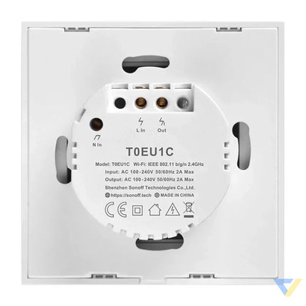 Smart Switch WiFi Sonoff T0 EU TX (1 channel) Switches