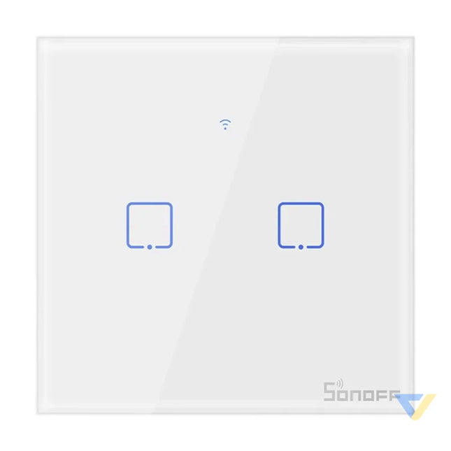Smart Switch WiFi Sonoff T0 EU TX (2 channel) Switches