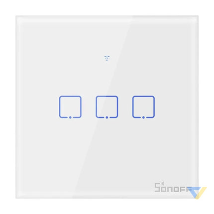Smart Switch WiFi Sonoff T0 EU TX (3 channels) Switches