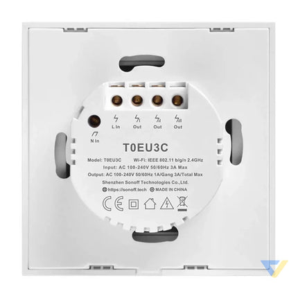 Smart Switch WiFi Sonoff T0 EU TX (3 channels) Switches