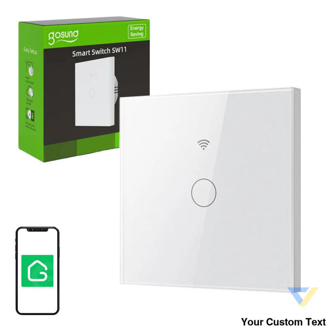 Smart Touch WiFi Light Switch Gosund SLS1 Single (optional N) Tuya Switches