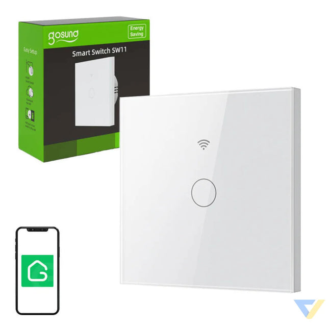 Smart Touch WiFi Light Switch Gosund SLS1 Single (optional N) Tuya Switches