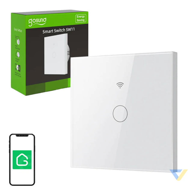 Smart Touch WiFi Light Switch Gosund SLS1 Single (optional N) Tuya Switches