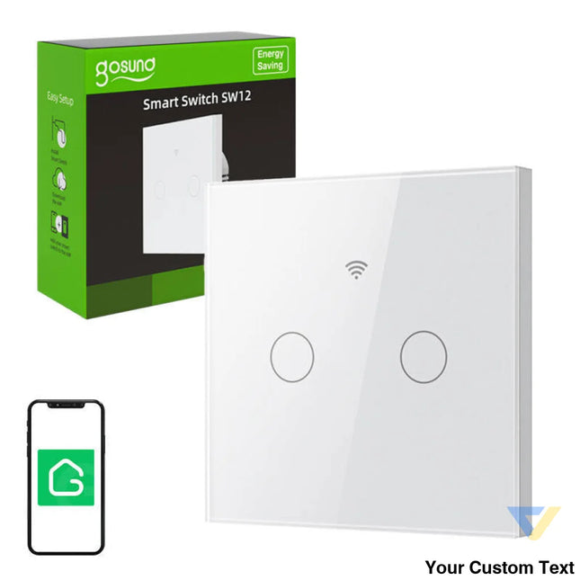 Smart Touch WiFi Light Switch Gosund SLS2 (Optional N Dual) Tuya Switches