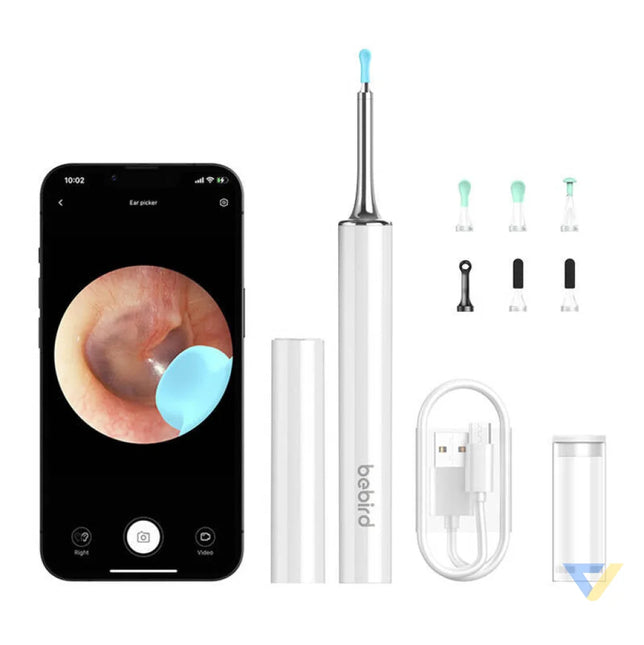 Smart Visual Ear Clean Rod Bebird T15 white Otoscopes