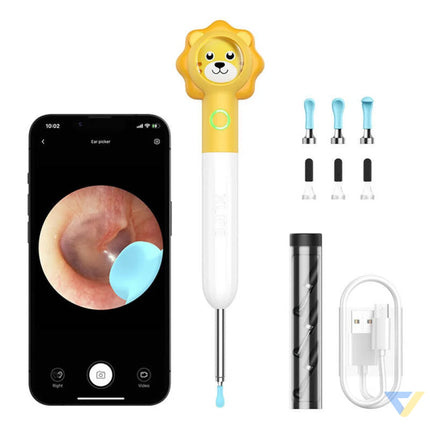 Smart Visual Ear Clean Rod Xlife Q3 (yellow) Otoscopes