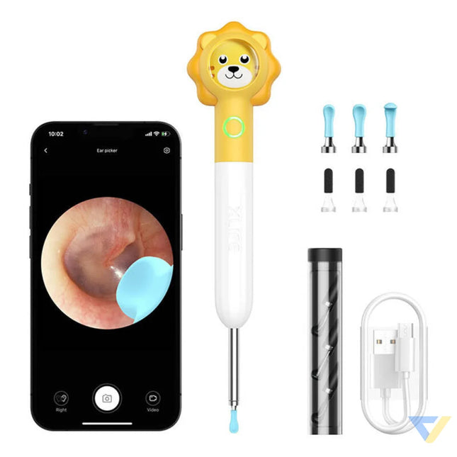 Smart Visual Ear Clean Rod Xlife Q3 (yellow) Otoscopes
