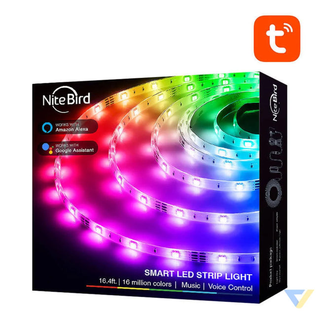 Smart WiFi RGB LED light strip NiteBird SL3 (2x5m) Tuya LED strips