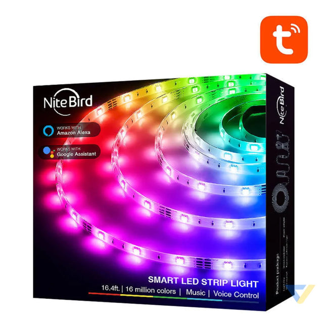 Smart WiFi RGB LED light strip NiteBird SL3 (2x5m) Tuya LED strips