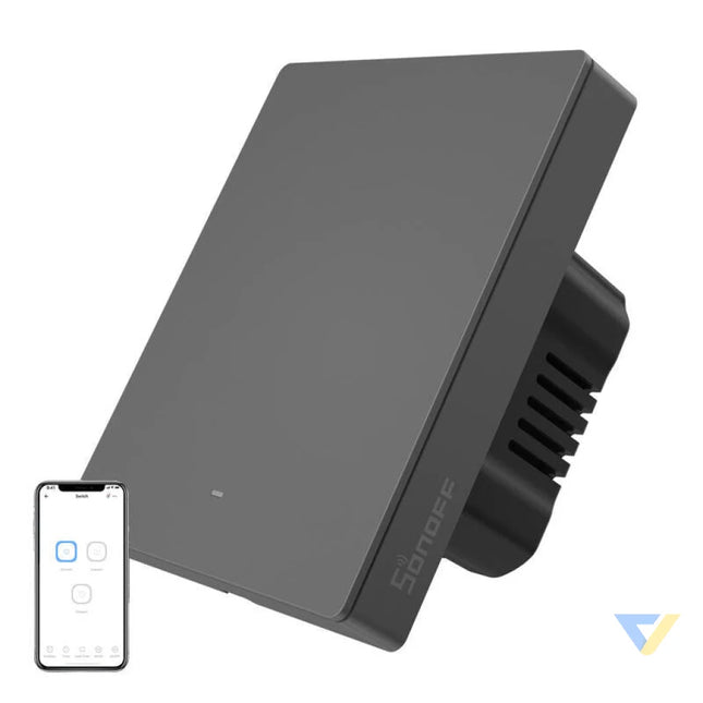 Smart WiFi wall switch SONOFF M5 1C 80 (1 channel for frame graphite) Switches