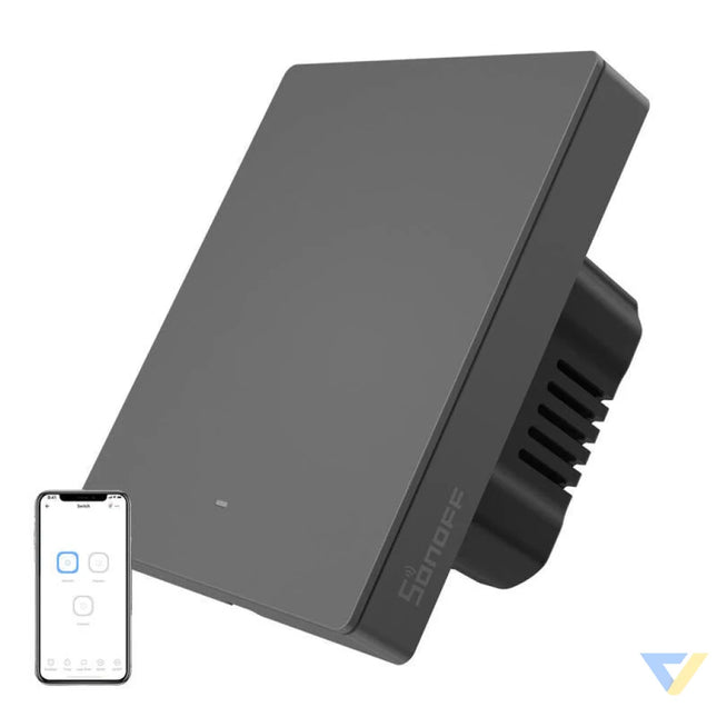 Smart WiFi wall switch SONOFF M5 1C 80 (1 channel for frame graphite) Switches