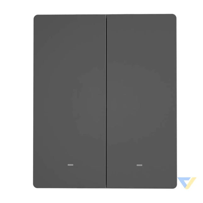 Smart WiFi wall switch SONOFF M5 2C 80 (2 channel for frame graphite) Switches