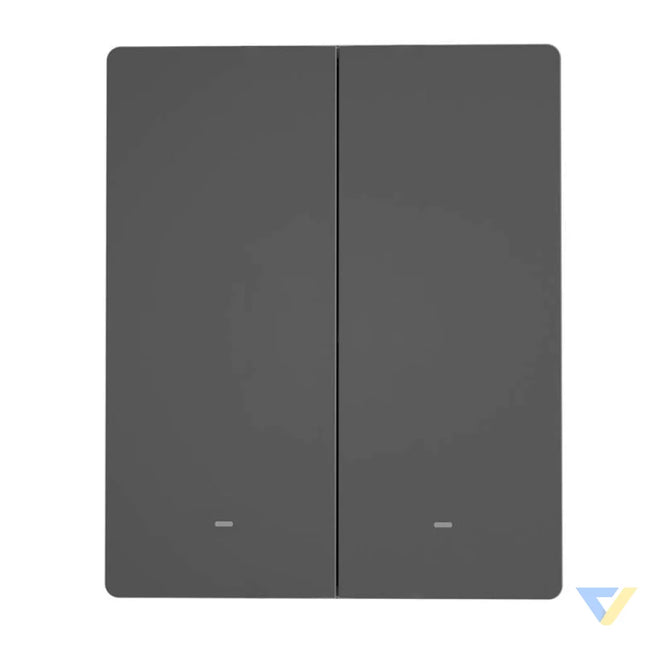 Smart WiFi wall switch SONOFF M5 2C 80 (2 channel for frame graphite) Switches