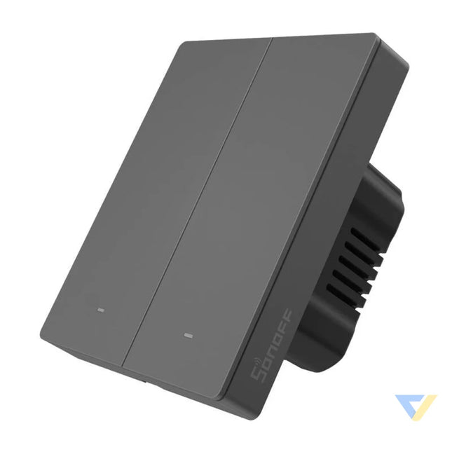 Smart WiFi wall switch SONOFF M5 2C 80 (2 channel for frame graphite) Switches